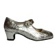 Shoe fair glitter silver O80