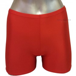 Red basic lycra unisex shorts