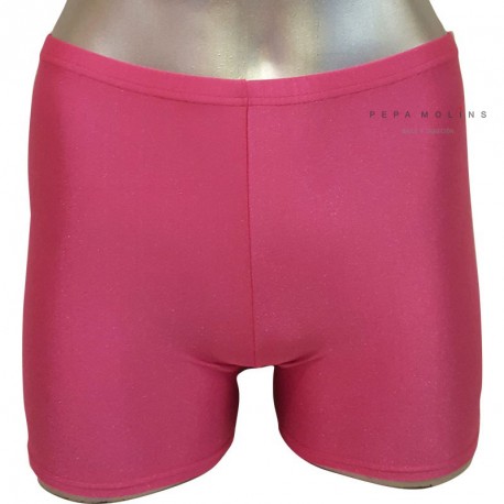 Fucsia basic lycra unisex shorts