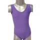 Maillot morado de lycra Meryl con manga de tirante