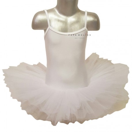 Tutú blanco ballet lycra