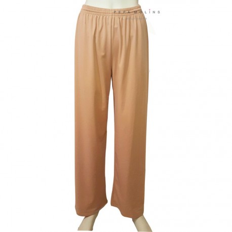 Men's meat color straight trousers