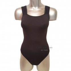 Maillot con tirantes fruncidos