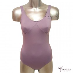 Maillot morado spandex con tirante ancho