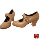 Professional flamenco beige shoe Mabel N