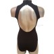 Halter neck jersey with opening