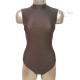 Maillot de lycra con cuello halter largo