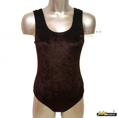 Velvet basic brown jersey