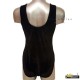 Maillot negro básico de terciopelo