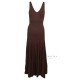 Vestido marron Baile Meryl