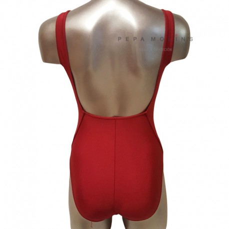 Maillot espalda cuadrada de lycra