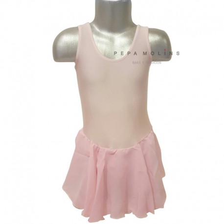 Maillot con falda en tirante ancho