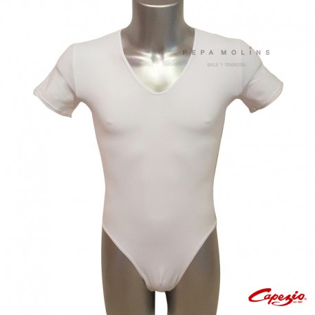 Men's thong white jersey