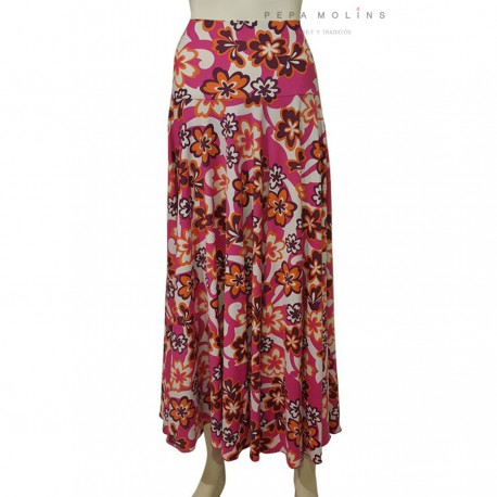 Flamenco print skirt