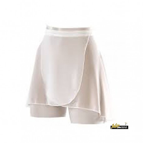 Falda blanca de gasa