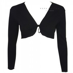 Short ballet jacket with bow