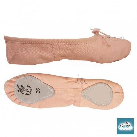 Ballet slipper on pink canvas Gladis