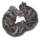 COLLECTOR Grey velvet Rhinestone