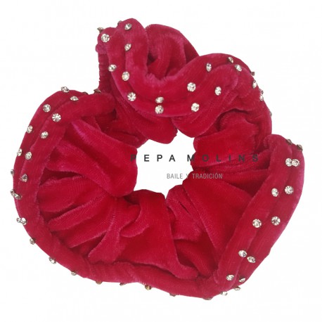 COLLECTOR Fuxia velvet Rhinestone