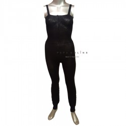 Black jumpsuit Heater SKINLEGREC